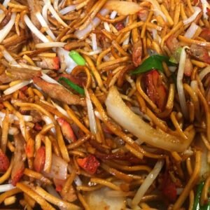 100.Chinese Roast Pork Chow Mein 叉面