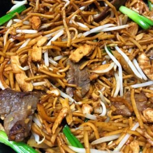 103a.Chicken & Beef Chow Mein 牛鸡面