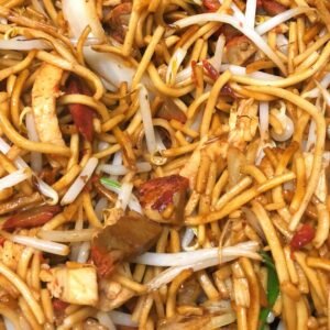 106b.Chicken & Pork Chow Mein 叉鸡面