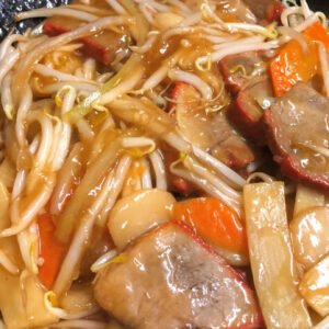 111.Chinese Roast Pork Chop Suey 叉水