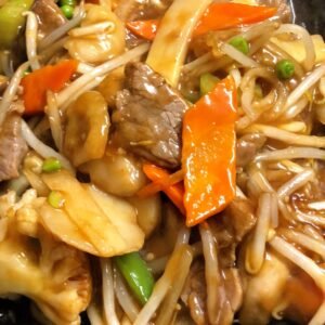 135.Beef with Mixed Vegetables 什才牛