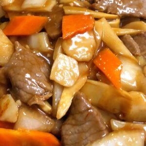 138.Beef with Bamboo Shoot & Water Chestnut 竹馬牛