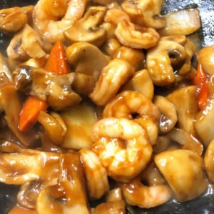 141.King Prawn with Mushroom 毛大下