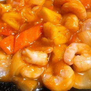 144.King Prawn with Pineapple 菠蘿大下