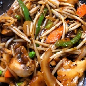 179.Stir Fried Mixed Vegetables in Black Bean Sauce 士汁什才