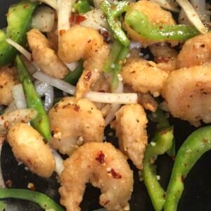 29.King Prawns with Salt,Chilli & Pepper 召鹽大下