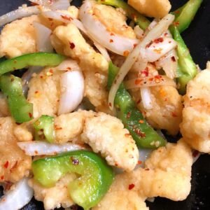 30a.Fried Cod with Salt,Chilli & Pepper 召鹽魚