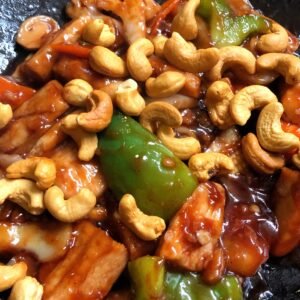 32a.Quorn in Yellow Bean & Hoi Sin Sauce丈齋鸡