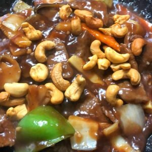 33.Fried Beef in Yellow Bean & Hoi Sin Sauce 丈牛