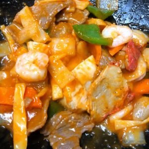 54.Mixed Meat in Hot & Garlic Sauce 蒜辣什肉