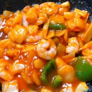 55c.King Prawns in Sweet & Chilli Sauce 甜辣大下