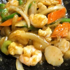 77.King Prawns in Satay Sauce 沙大下