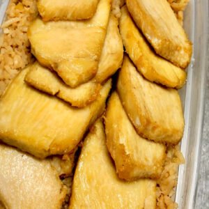 87.Chinese Chicken on Fried Rice 鸡片炒反